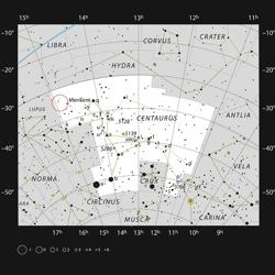 El sistema, en la constelación de Perseo