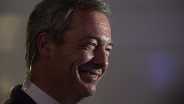 El antieuropeísta Nigel Farage, líder del UKIP