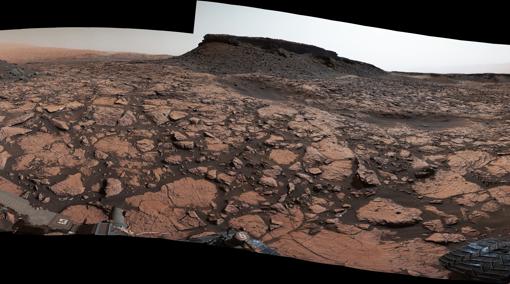 Parte de una panorámica tomada por «Curiosity»
