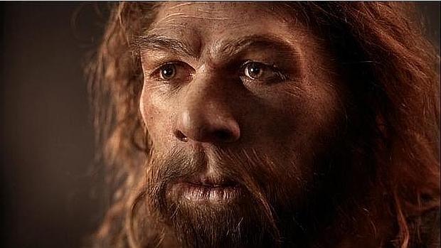 Recreación de un Hombre de Neandertal