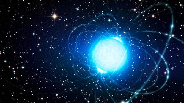 Representación de un magnetar