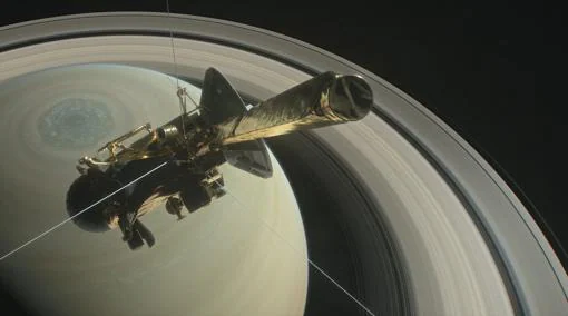 La sonda Cassini explorando Saturno