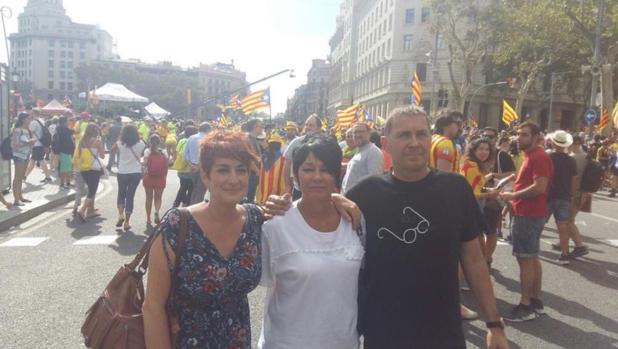 Otegui, recibido con aplausos y selfies en la Diada