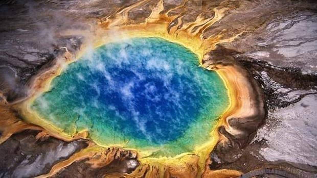 La gran caldera del supervolcán de Yellowstone