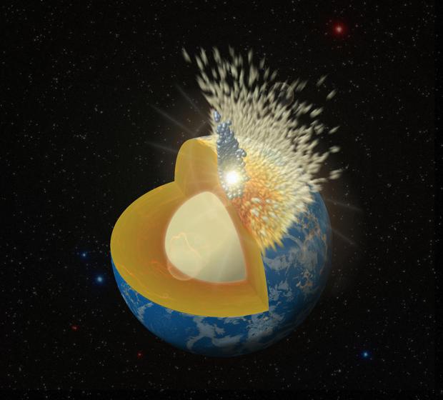 La Tierra, hecha a golpes tras la formación de la Luna