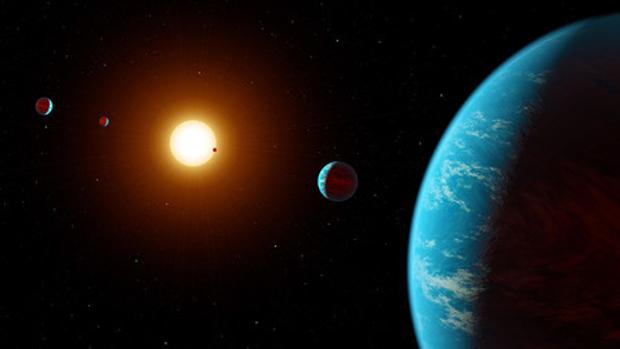 Aficionados descubren un sistema solar de cinco planetas