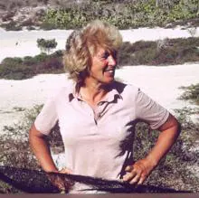 Rosemary Grant, en la isla