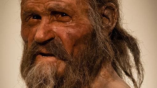 Reconstrucción de Ötzi, el «hombre de hielo»