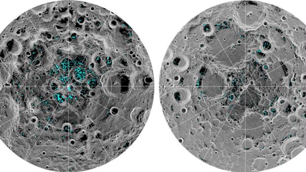 Confirman la presencia de agua en la superficie de la Luna por primera vez