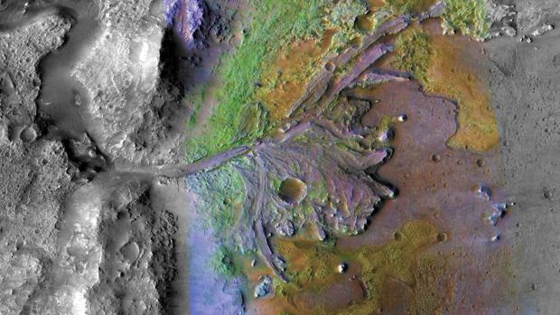El cráter de Marte donde la NASA buscará vida en 2021