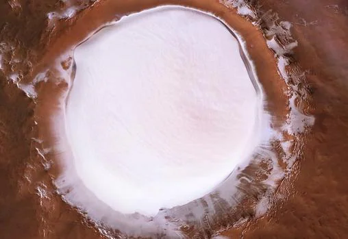 Vista desde arriba del cráter Korelev