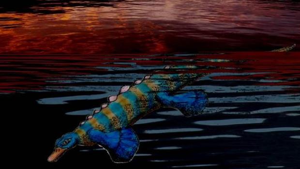 Descubren un extraño reptil parecido al ornitorrinco que cazaba mediante el tacto