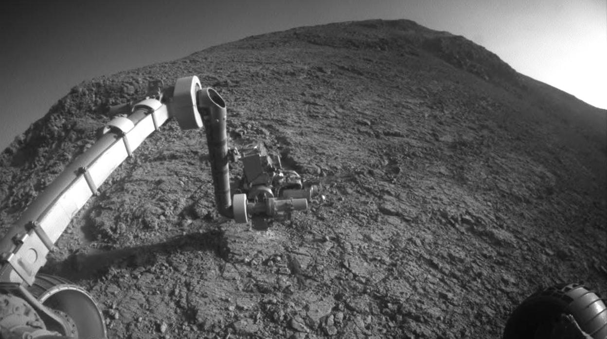 El brazo robótico de Opportunity en una imagen de archivo