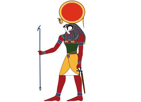 Imagen del dios Ra, el primer dios moralizante considerado en este estudio
