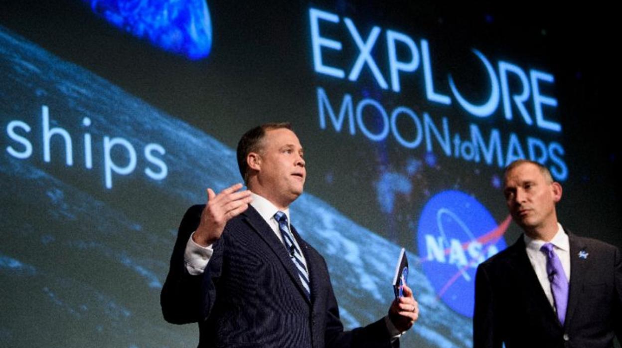 Jim Bridenstine, en una imagen de archovo de 2018. El Administrador General de la NASA cree que las nuevas fechas son "agresivas, pero factibles"