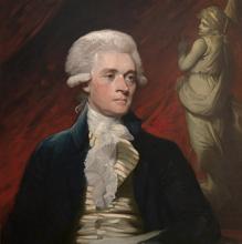 Thomas Jefferson, por Mather Brown en 1786