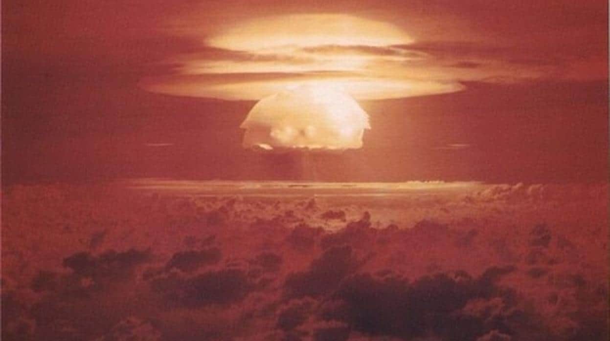 Prueba atómica en las Islas Marshall en 1954