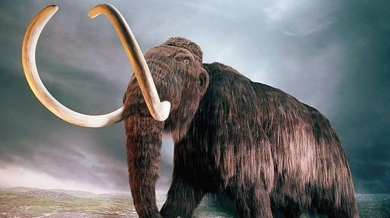 Recreación de un mamut