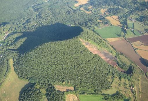 Volcán Croscat, en el Parque Natural de la Zona Volcánica de La Garrocha, en Gerona