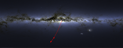 Captan una estrella similar al Sol expulsada de nuestra galaxia