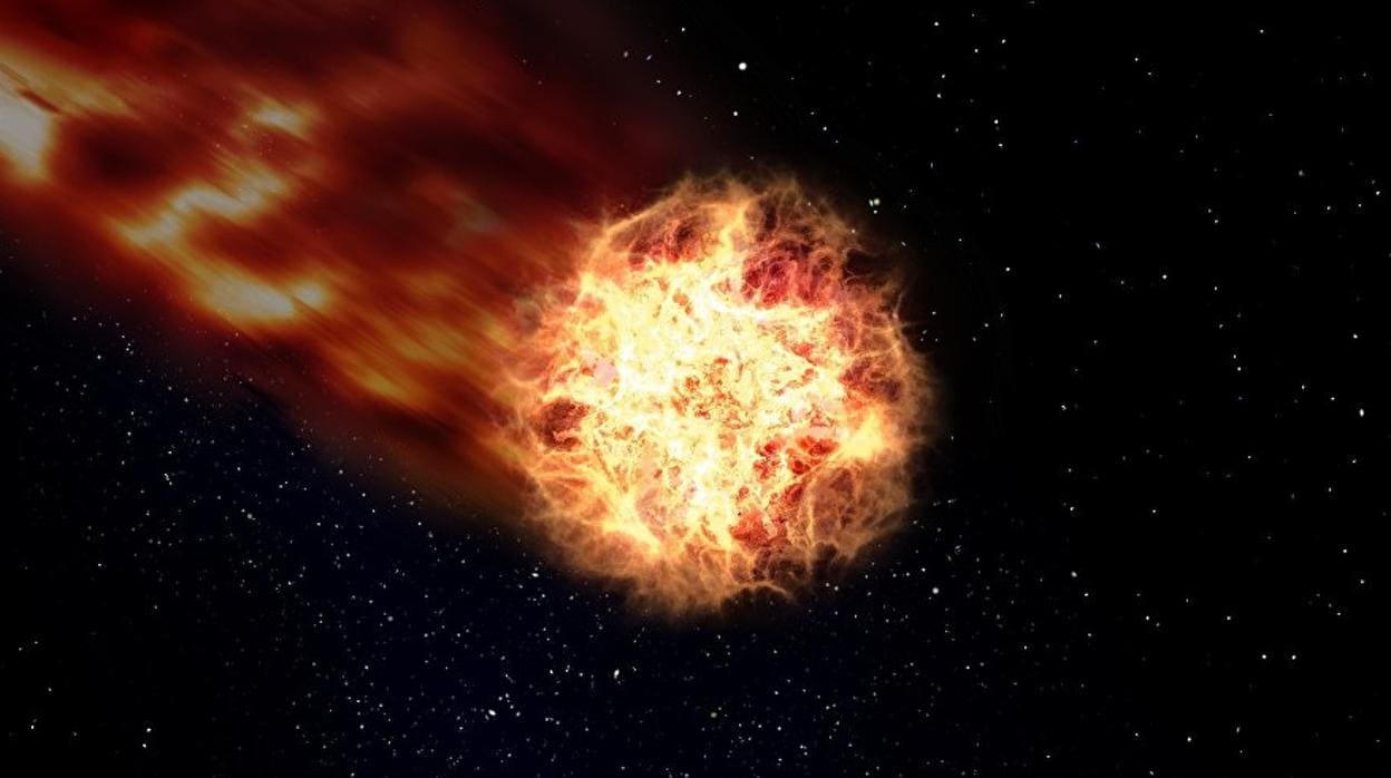 La ilustración muestra cómo es el cometa interestelar Borisov, descubierto en agosto del año pasado mientras cruzaba el Sistema Solar