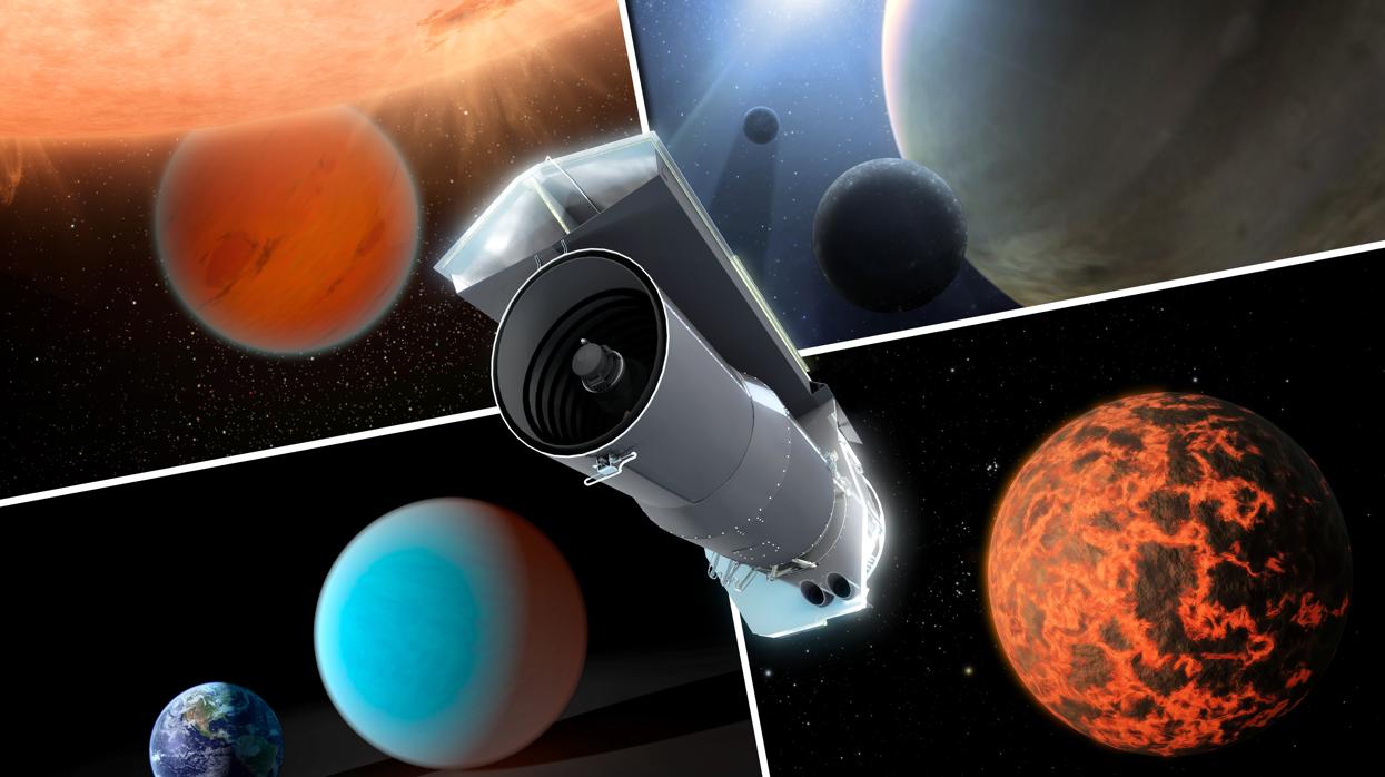 El Spitzer ha permitido analizar la atmósfera de exoplanetas y ver galaxias y estrellas detrás de nubes de polvo y gas
