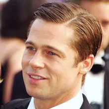 El atractivo Brad Pitt no tiene un rostro extremadamente masculino sino más bien intermedio