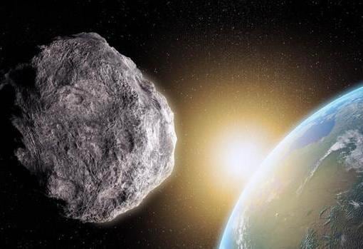 Representación de un asteroide. El hallazgo de la supuesta proteína se realizó dentro de un meteorito hallado en Argelia en 1990