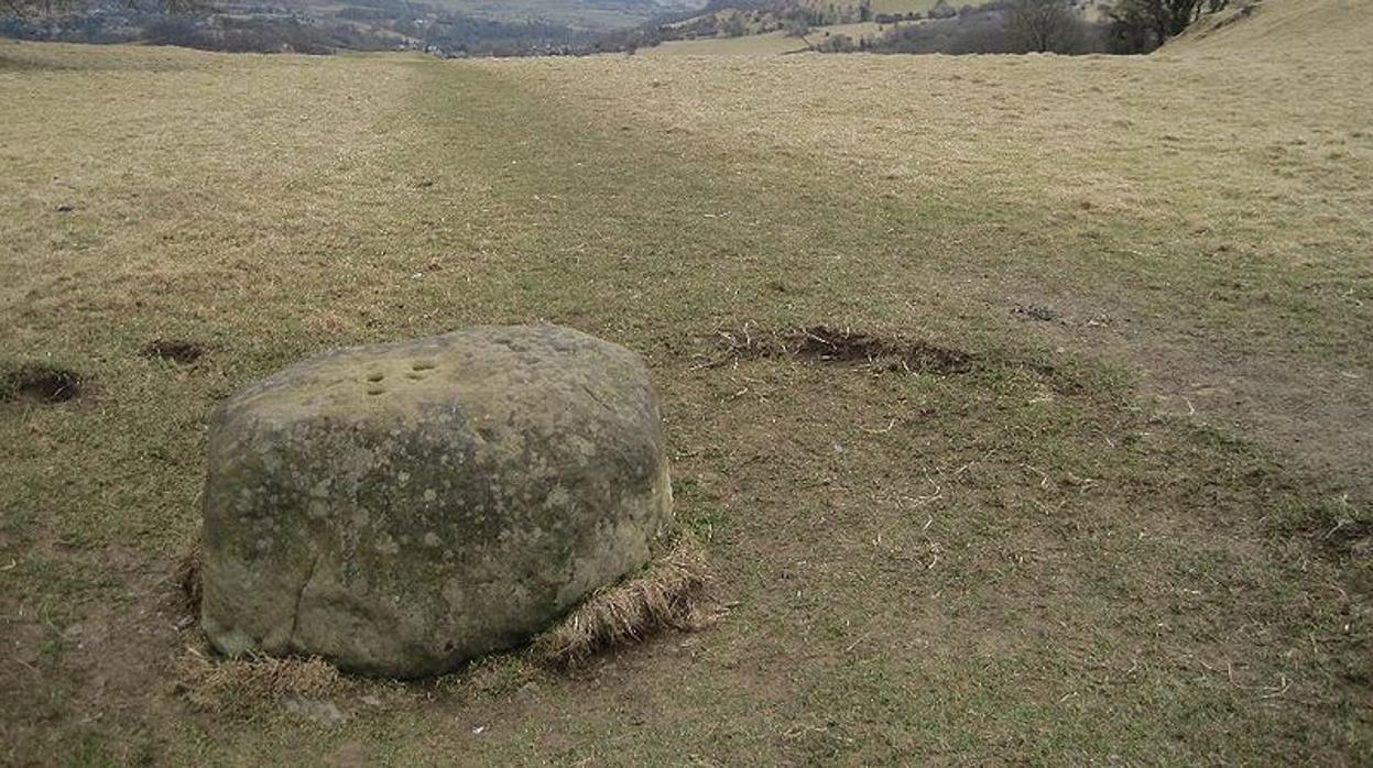 La piedra que marcaba el límite máximo hasta el que se podía salir de Eyam