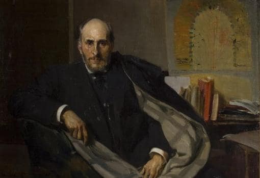 Retrato de Cajal realizado por Joaquín Sorolla