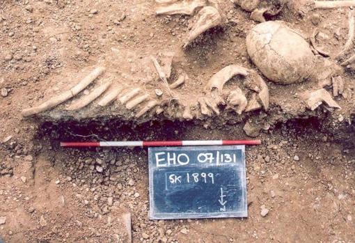 Vikingos en una fosa común en el St John's College de Oxford