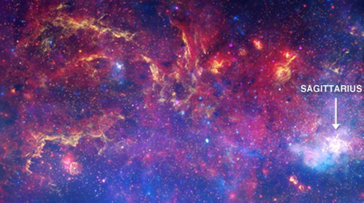 Imagen del centro de la galaxia que acaba de ser sonorizada por la NASA