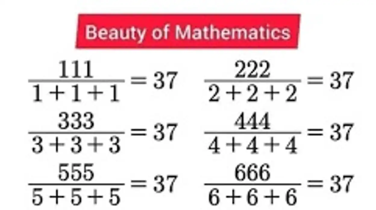 El truco detrás del «misterioso» número 37 y otras fórmulas matemáticas virales