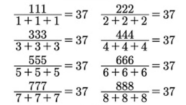 El truco detrás del «misterioso» número 37 y otras fórmulas matemáticas virales