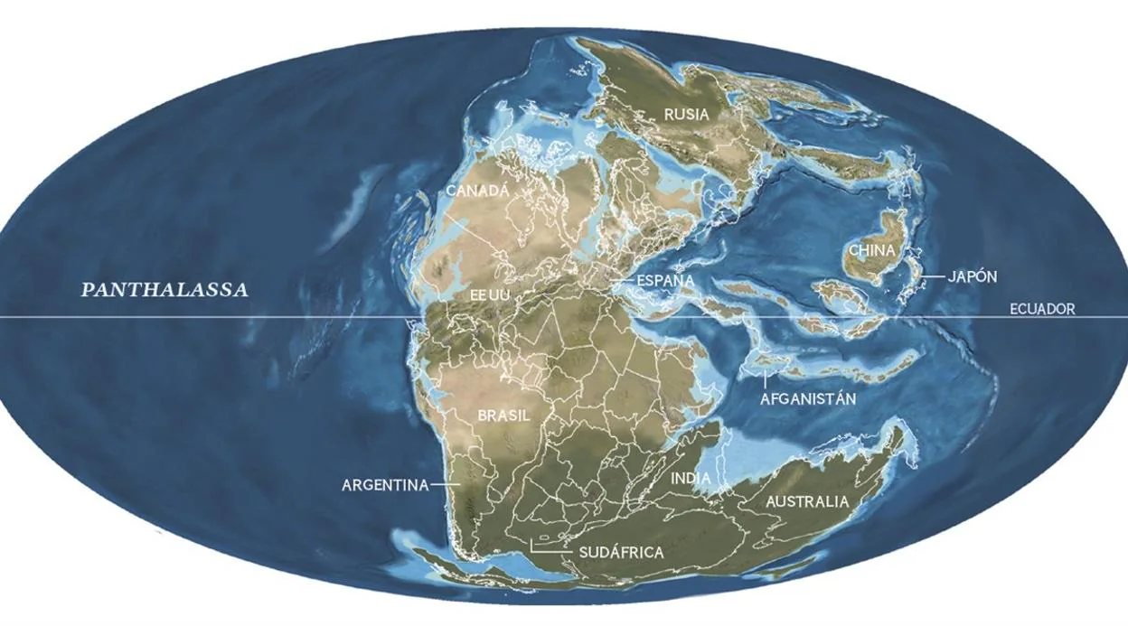 Pangea, el supercontinente cuya fragmentación dio lugar al mundo actual