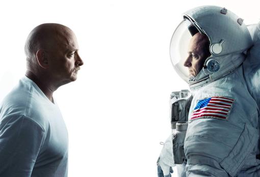 Mark Kelly (i) y Scott Kelly (d), los gemelos que hicieron posible el Estudio de los Gemelos, que comparó sus organismos durante un año, en tierra y a bordo de la ISS