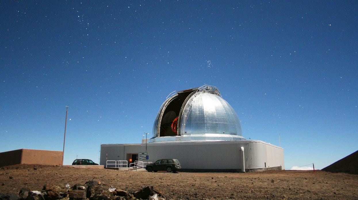 Instalación del Telescopio Infrarrojo (IRTF) de la NASA en Maunakea, Hawái