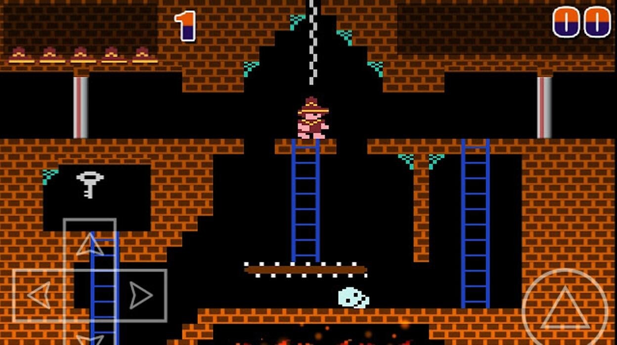 Una imagen de 'Montezuma's Revenge', uno de los videojuegos más difíciles de Atari