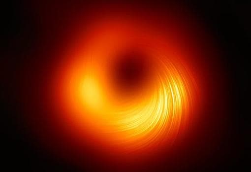 Imagen de un agujero negro supermasivo situado en el centro de la galaxia M87