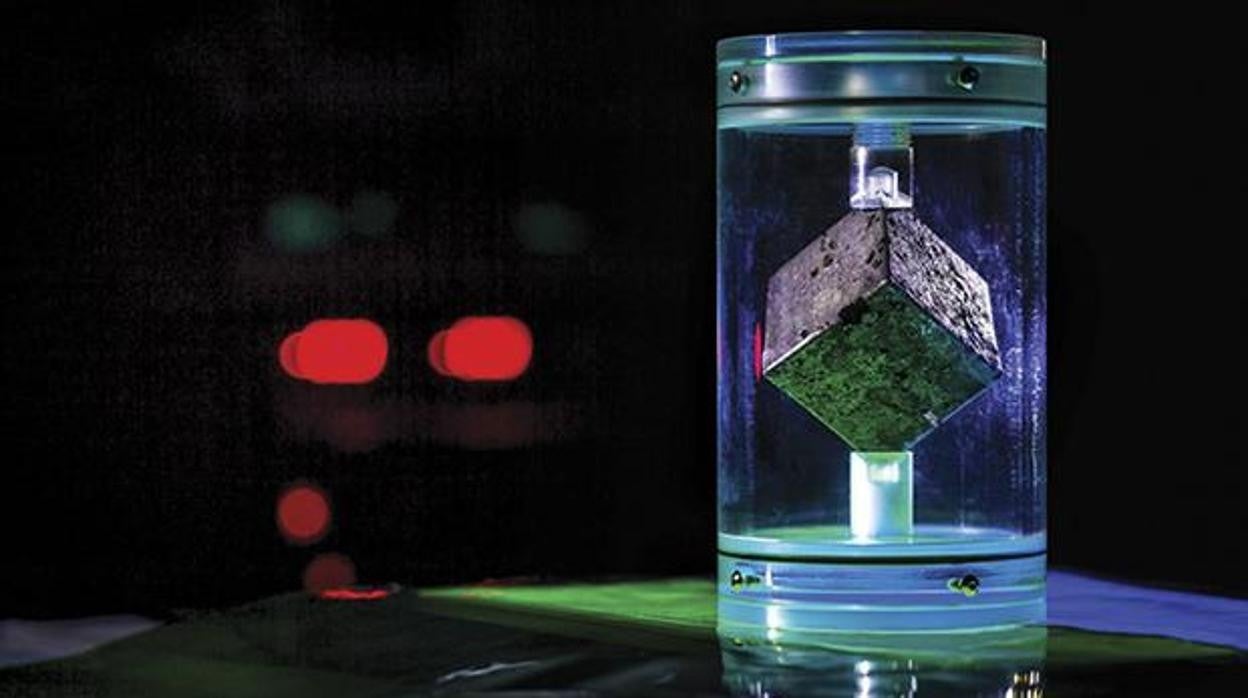 Uno de los cubos de uranio empleado en el proyecto nuclear nazi