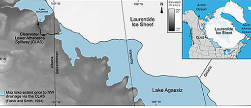 El lago Agassiz contaba con una extensión de más de un millón y medio de kilómetros cuadrados