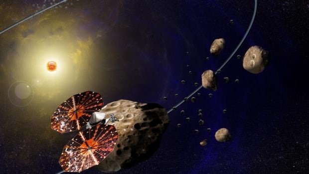 La NASA lanza su primera misión a los asteroides que acompañan a Júpiter
