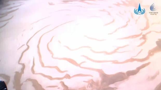 China publica nuevas e impresionantes imágenes de su misión marciana