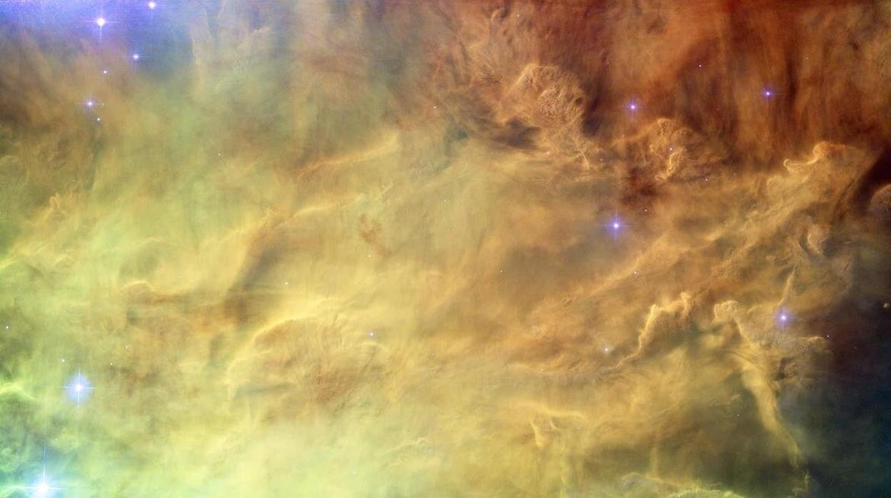 En la imagen, la zona central de la Nebulosa de la Laguna captada por el Telescopio Espacial Hubble. Nebulosas como esta son la principal fuente de Helio 3, y la cantidad de este gas que escapa del centro de la Tierra indica que nuestro planeta se formó dentro de una nebulosa solar similar a esta