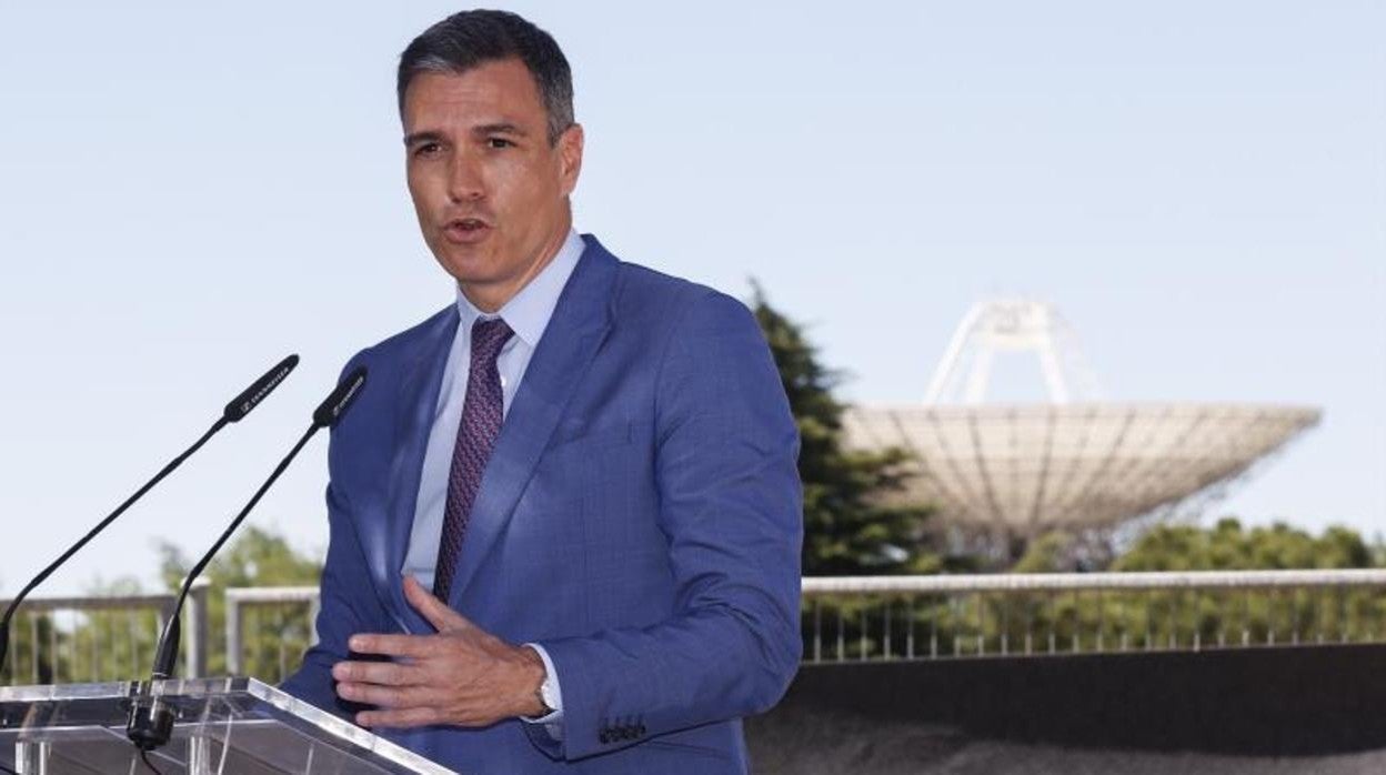 El presidente del Gobierno, Pedro Sánchez, durante la presentación del Perte en Robledo de Chavela