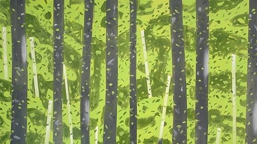 Uno de los paisajes de Alex Katz en el Guggenheim