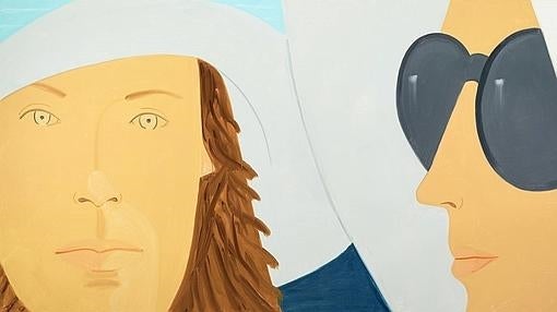 Uno de los retratos de Alex Katz en la galería Javier López & Fer Francés