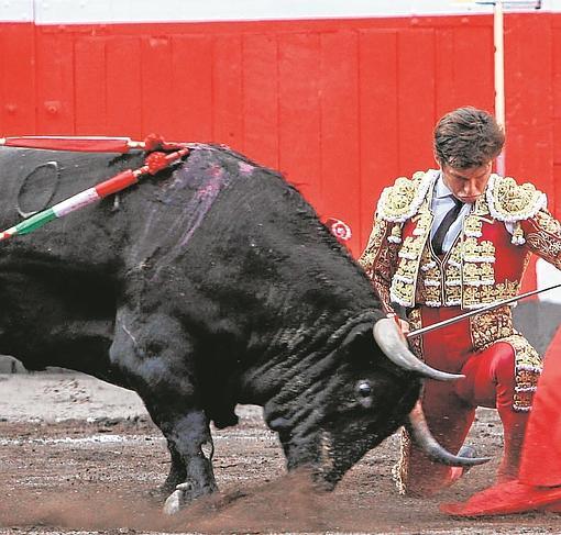 El Juli, en un muletazo sensacional rodilla en tierra