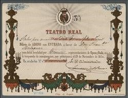 Primer billete de abono del Real