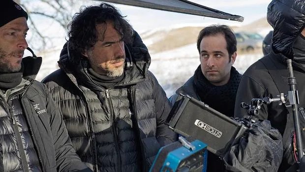 Alejandro González Iñárritu, durante el rodaje de «The Revenant», su última película